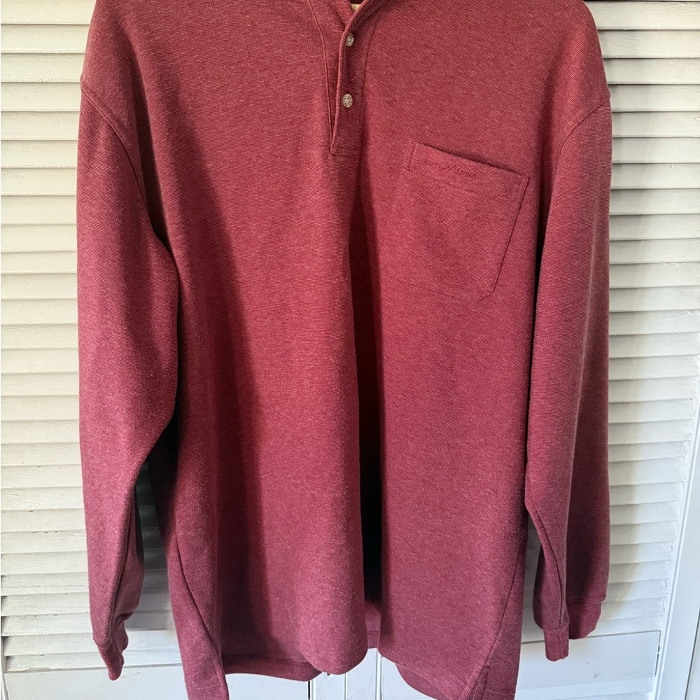 Hardy Amies Burgundy Long Sleeve Shirt